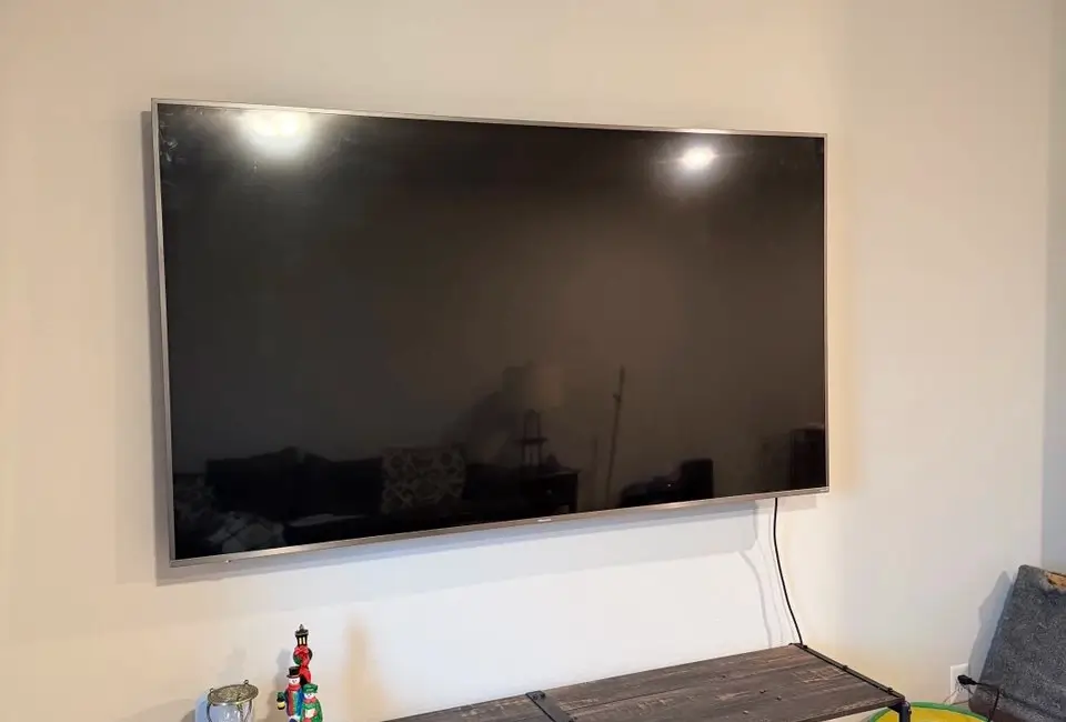 TV mounting project review photo