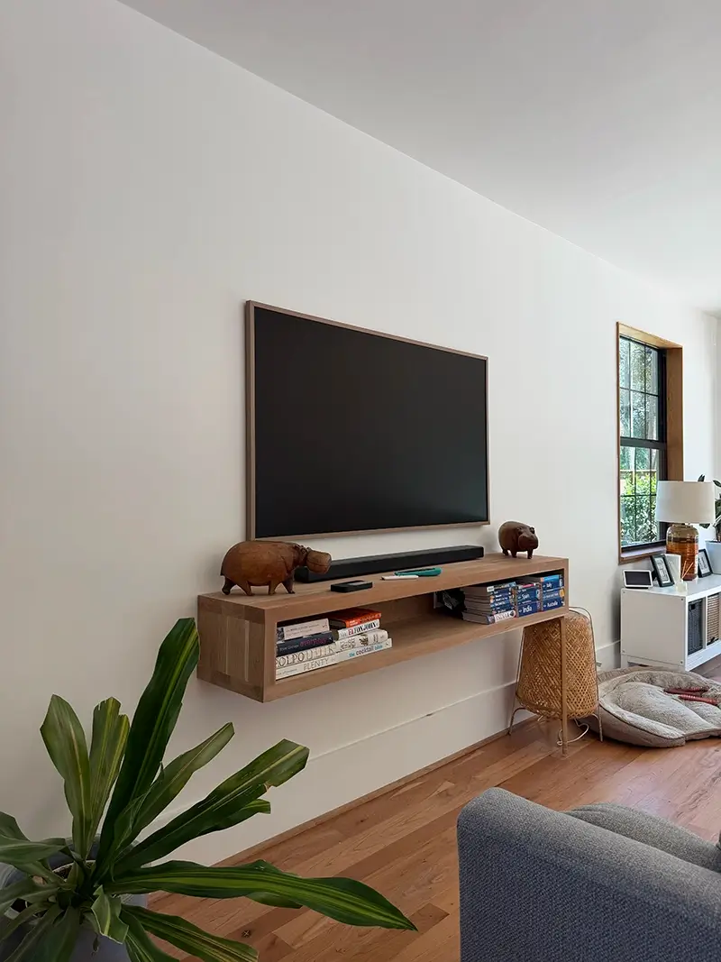 No-gap Samsung Frame TV installation review photo