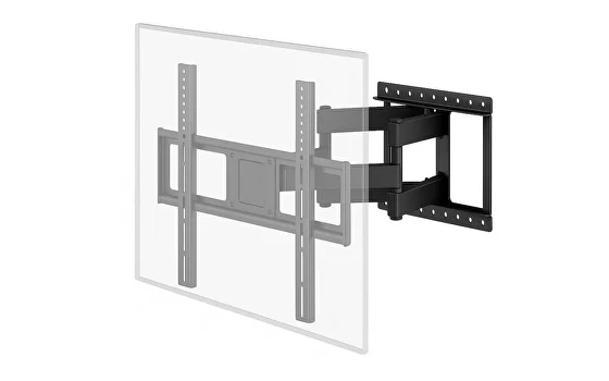 Full motion TV wall mount with articulating arm